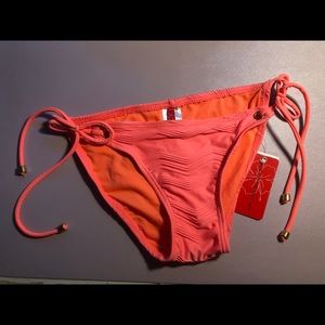 Coral Pink Bikini Bottom